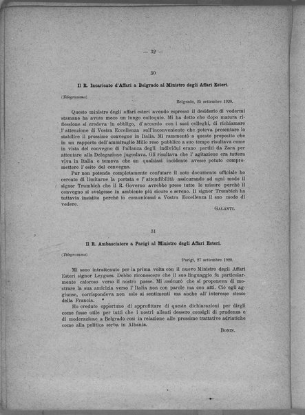 Libro verde sui negoziati diretti fra il Governo italiano e il Governo jugoslavo per la pace adriatica